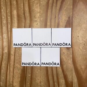 Lot of 5 Authentic New Pandora Charm-Sized Mini 2 inch Gift Boxes - NWOT